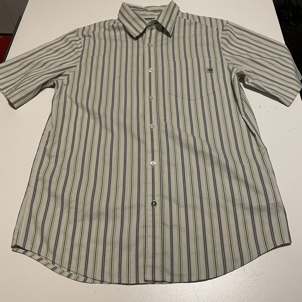 Marmot Striped Button Down Polo, Men's Size Small
